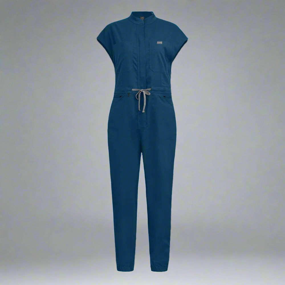 Wholesale Medical Apparel Scrub Uniform Women Short Sleeved Scrubs Jumpsuit Medical Hospital Clothing Scrub Uniforms with Pocket