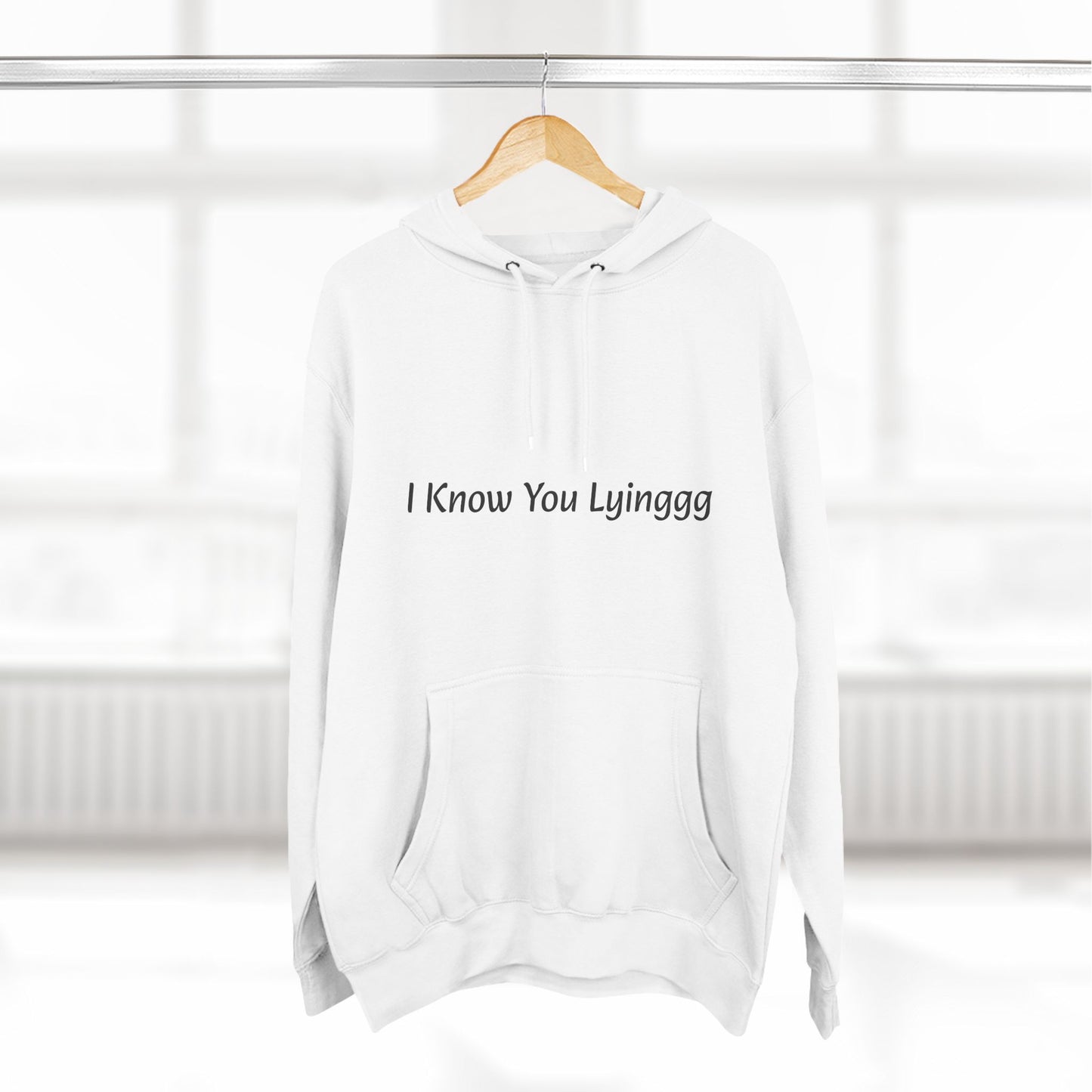 Three-Panel Fleece Hoodie