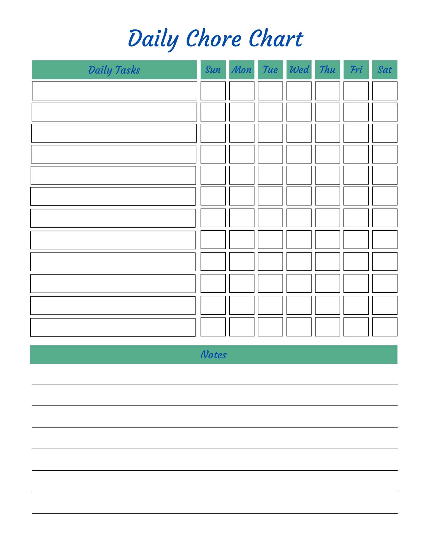 Cleaning Planner