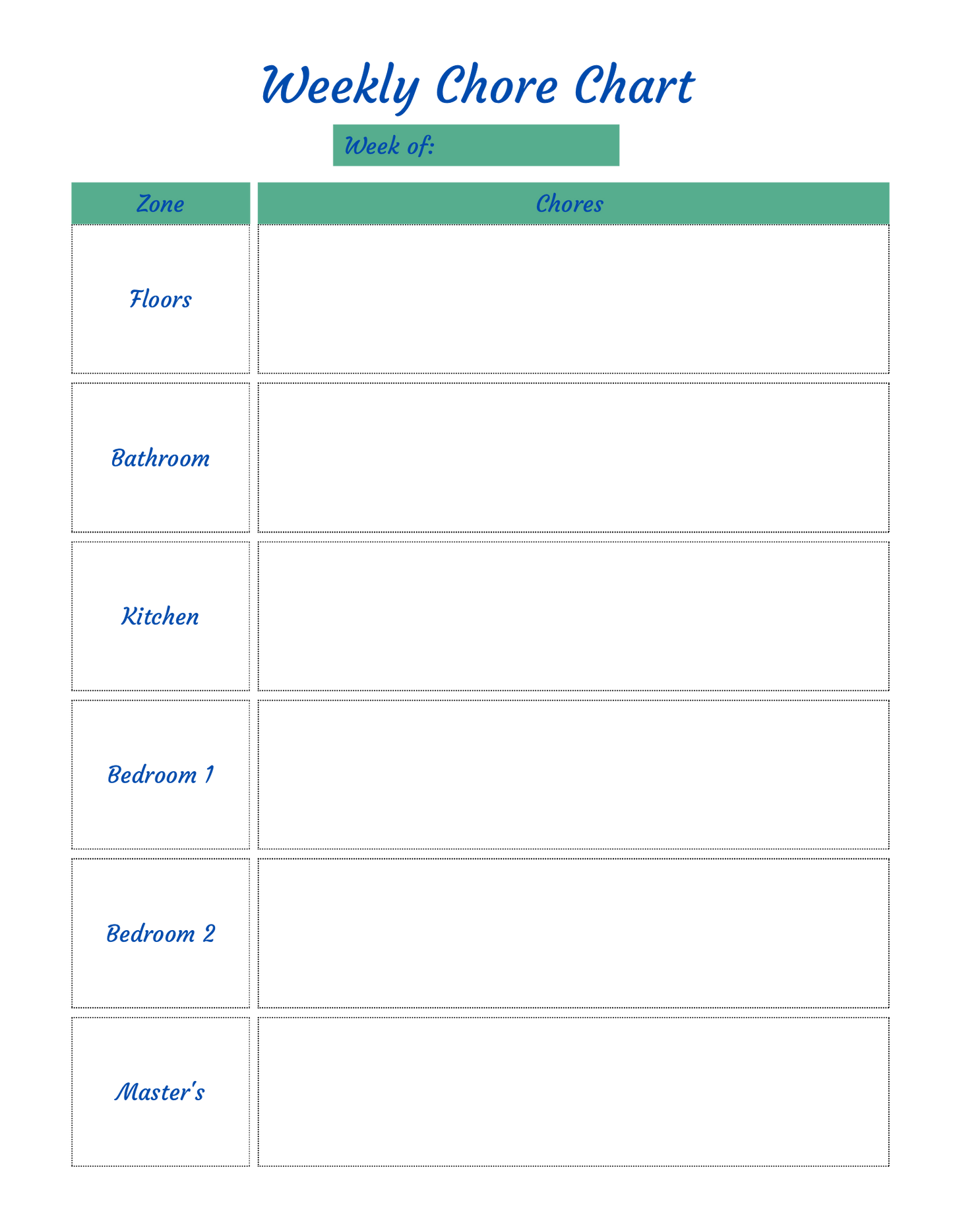 Cleaning Planner