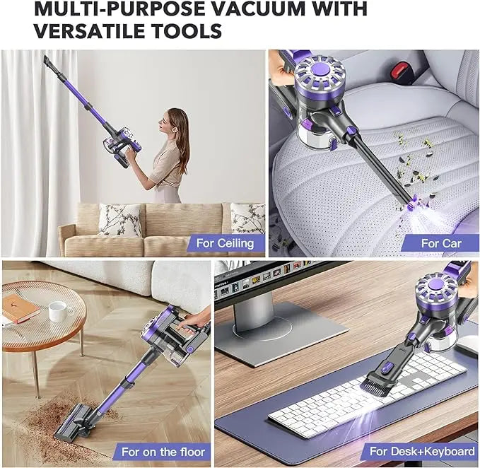 GOOVI V07 100kPA Wireless Handheld Vacuum Cleaners 180W Suction Power Cordless Stick Vaccum Cleaner