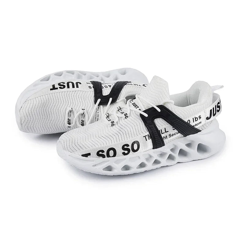 Just So So Shoes Outdoor Women Men Sneakers Lightweight Breathable Blade Running Shoes Marathon Athletic Shoes Mesh EU36-48