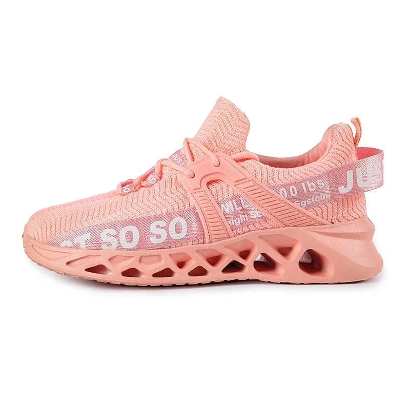 Just So So Shoes Outdoor Women Men Sneakers Lightweight Breathable Blade Running Shoes Marathon Athletic Shoes Mesh EU36-48