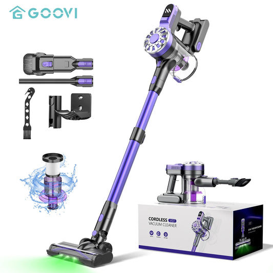 GOOVI V07 100kPA Wireless Handheld Vacuum Cleaners 180W Suction Power Cordless Stick Vaccum Cleaner