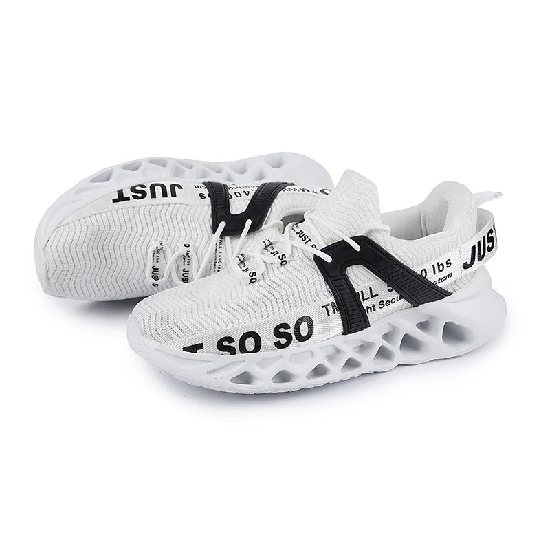 Just So So Shoes Outdoor Women Men Sneakers Lightweight Breathable Blade Running Shoes Marathon Athletic Shoes Mesh EU36-48