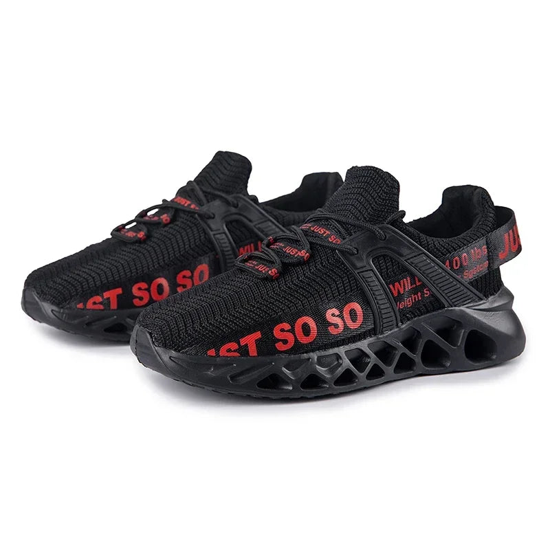 Just So So Shoes Outdoor Women Men Sneakers Lightweight Breathable Blade Running Shoes Marathon Athletic Shoes Mesh EU36-48