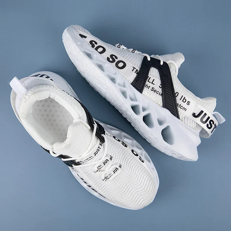 Just So So Shoes Outdoor Women Men Sneakers Lightweight Breathable Blade Running Shoes Marathon Athletic Shoes Mesh EU36-48