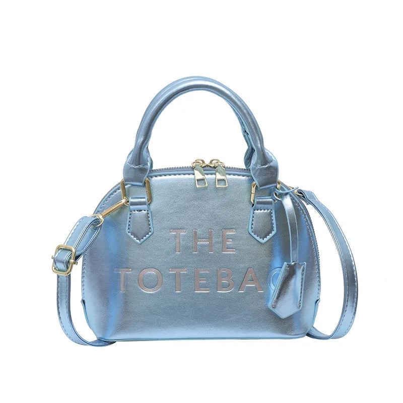 Patent Leather Women's Shoulder Bag 2023 New Letter Fashion Shell Bag Ladies Party Trend High Quality Luxury Designer Handbag