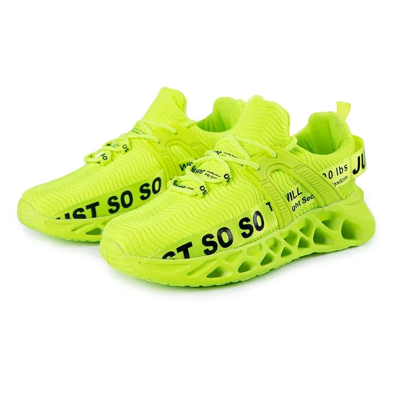 Just So So Shoes Outdoor Women Men Sneakers Lightweight Breathable Blade Running Shoes Marathon Athletic Shoes Mesh EU36-48