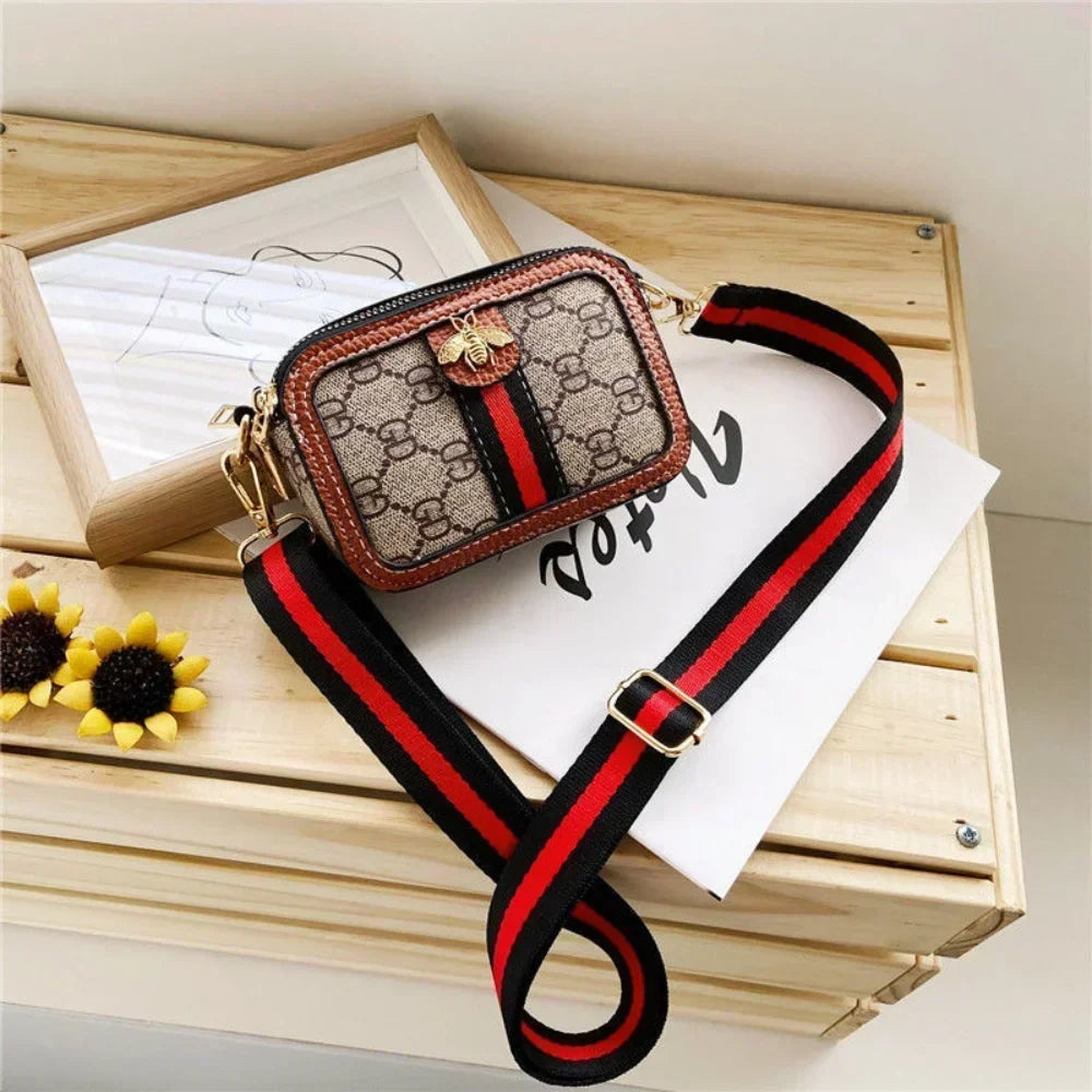 Kids Mini Crossbody Bag – Cute Waterproof PU Shoulder Bag