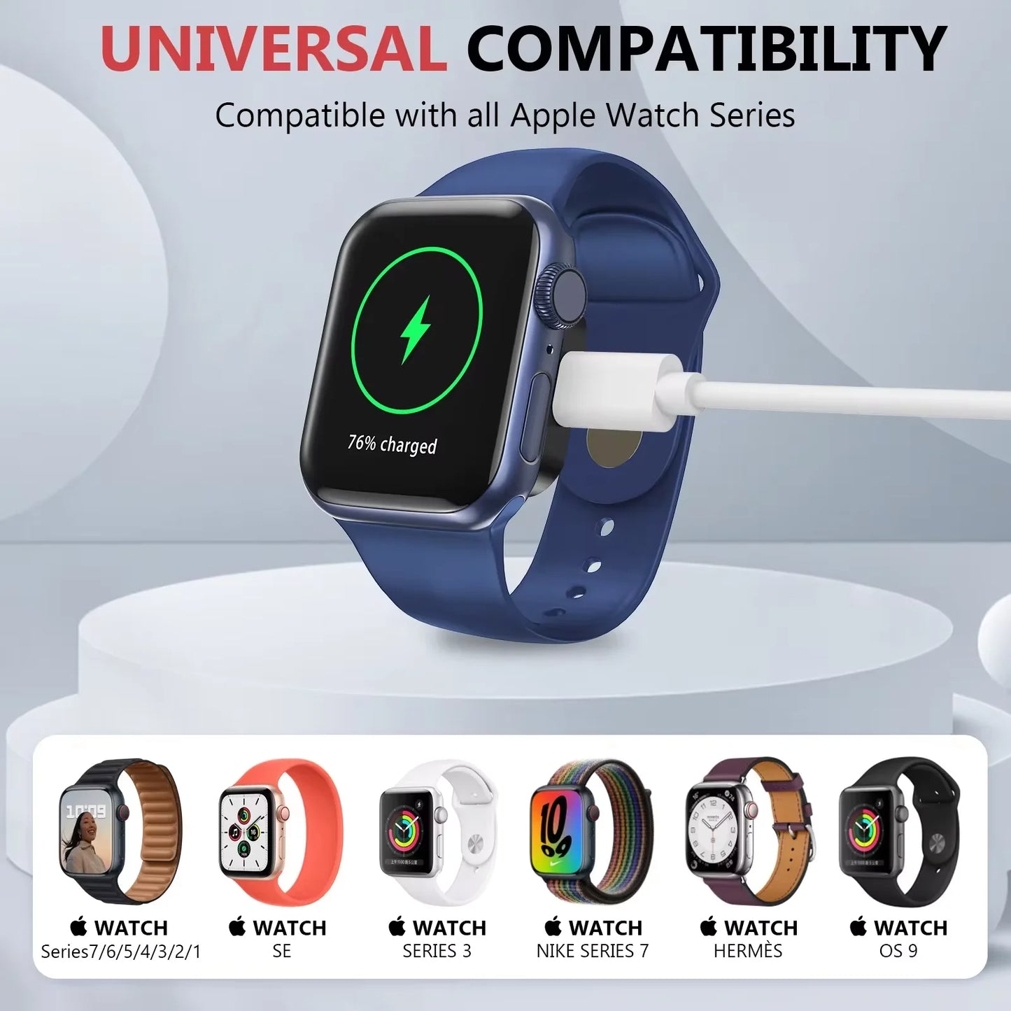 Apple Watch Series 9 8 7 6 5 4 3 2 SE 8 Pin USB-