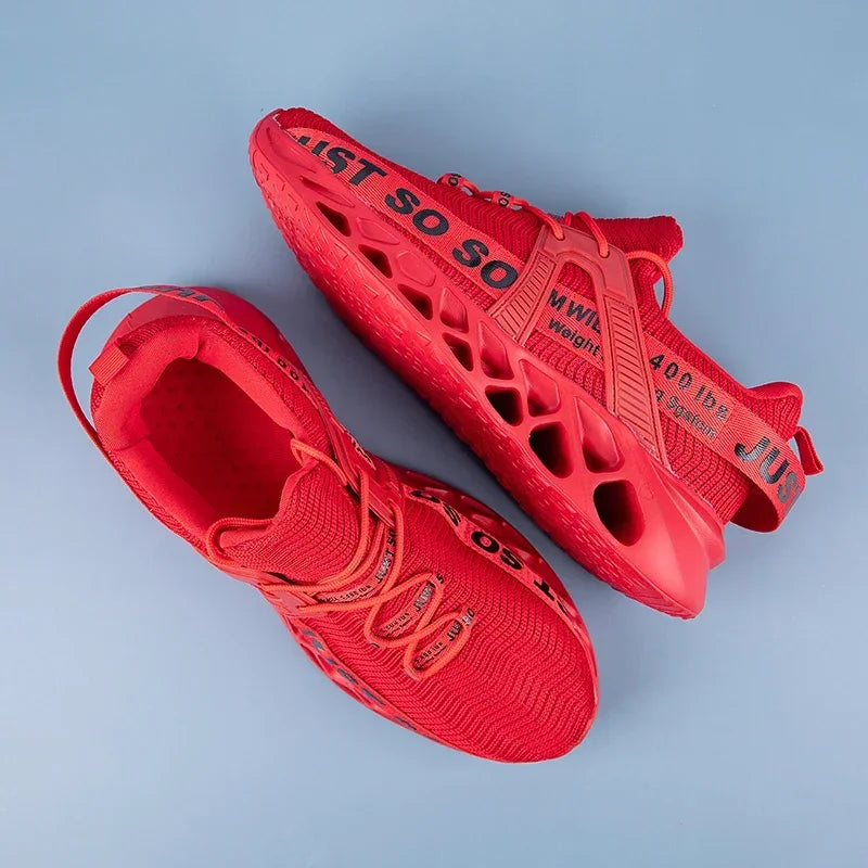Just So So Shoes Outdoor Women Men Sneakers Lightweight Breathable Blade Running Shoes Marathon Athletic Shoes Mesh EU36-48