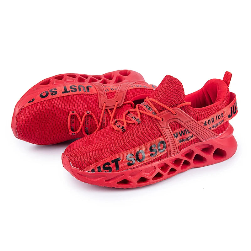 Just So So Shoes Outdoor Women Men Sneakers Lightweight Breathable Blade Running Shoes Marathon Athletic Shoes Mesh EU36-48