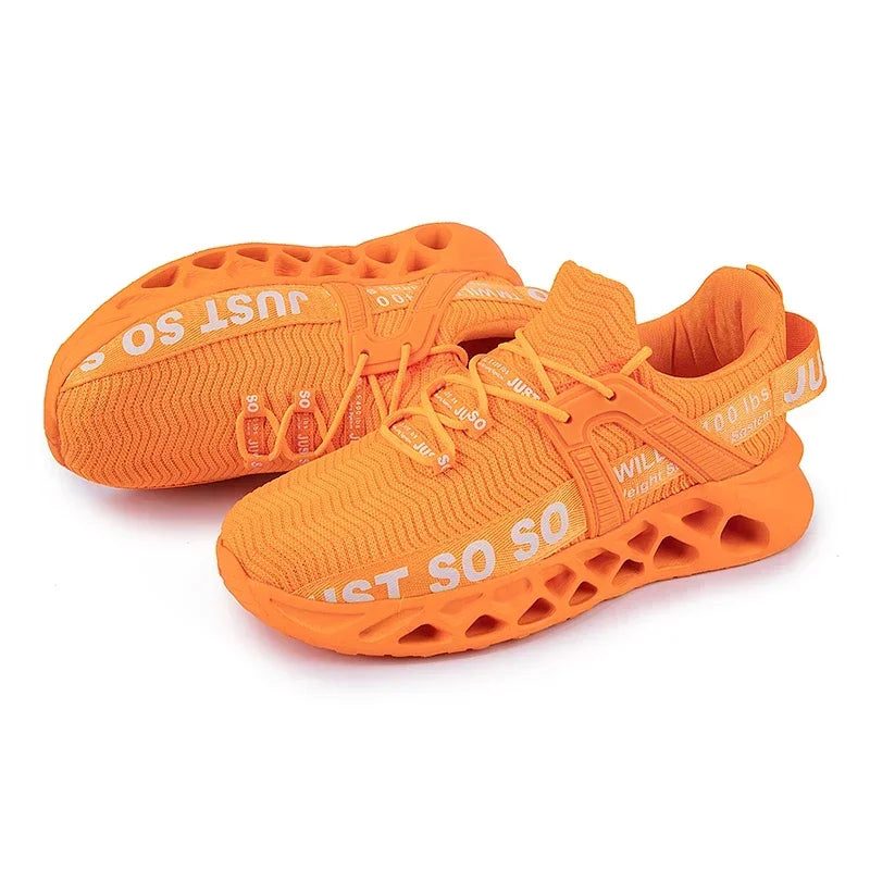 Just So So Shoes Outdoor Women Men Sneakers Lightweight Breathable Blade Running Shoes Marathon Athletic Shoes Mesh EU36-48