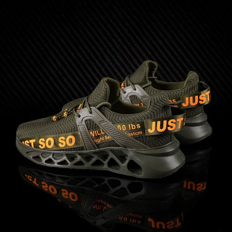 Just So So Shoes Outdoor Women Men Sneakers Lightweight Breathable Blade Running Shoes Marathon Athletic Shoes Mesh EU36-48