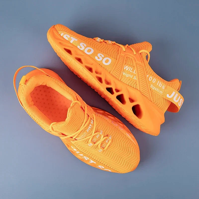 Just So So Shoes Outdoor Women Men Sneakers Lightweight Breathable Blade Running Shoes Marathon Athletic Shoes Mesh EU36-48