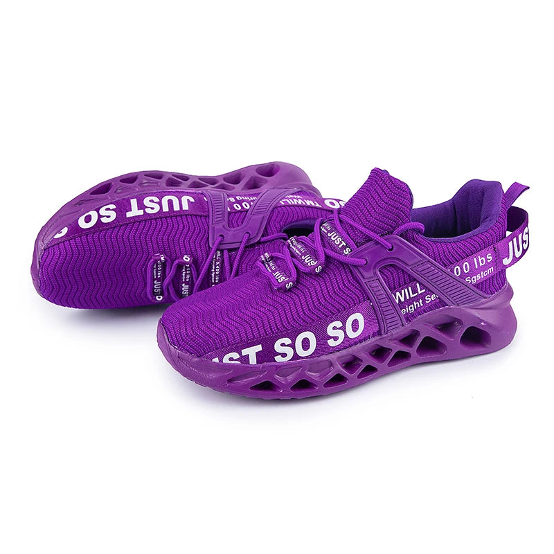 Just So So Shoes Outdoor Women Men Sneakers Lightweight Breathable Blade Running Shoes Marathon Athletic Shoes Mesh EU36-48