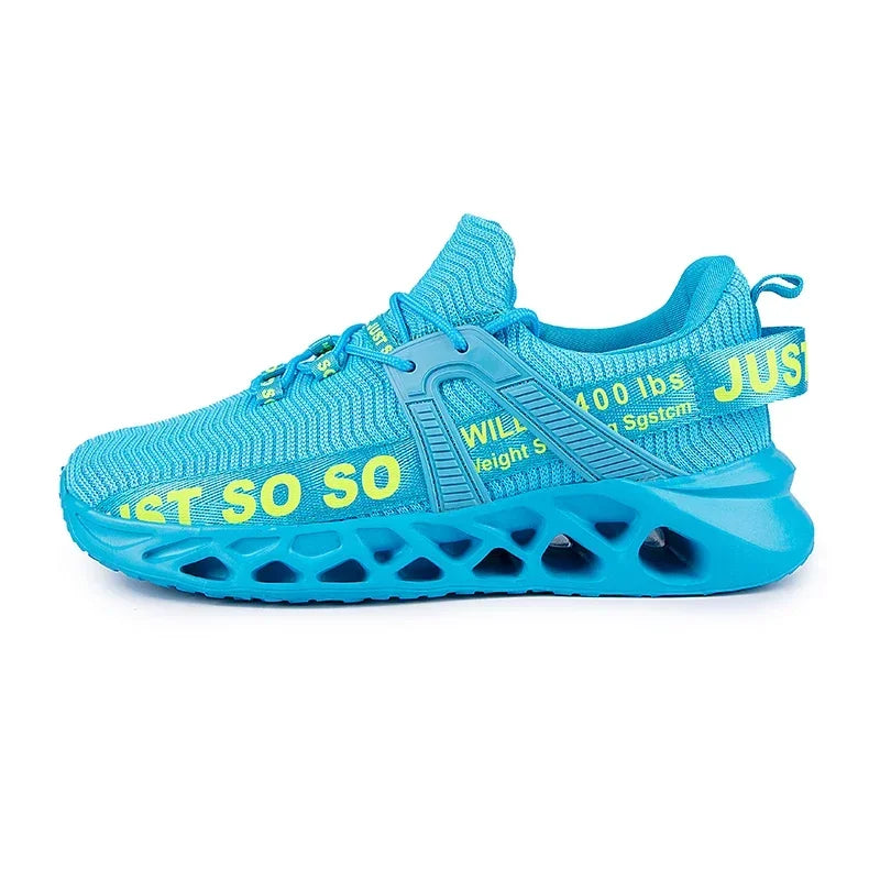 Just So So Shoes Outdoor Women Men Sneakers Lightweight Breathable Blade Running Shoes Marathon Athletic Shoes Mesh EU36-48