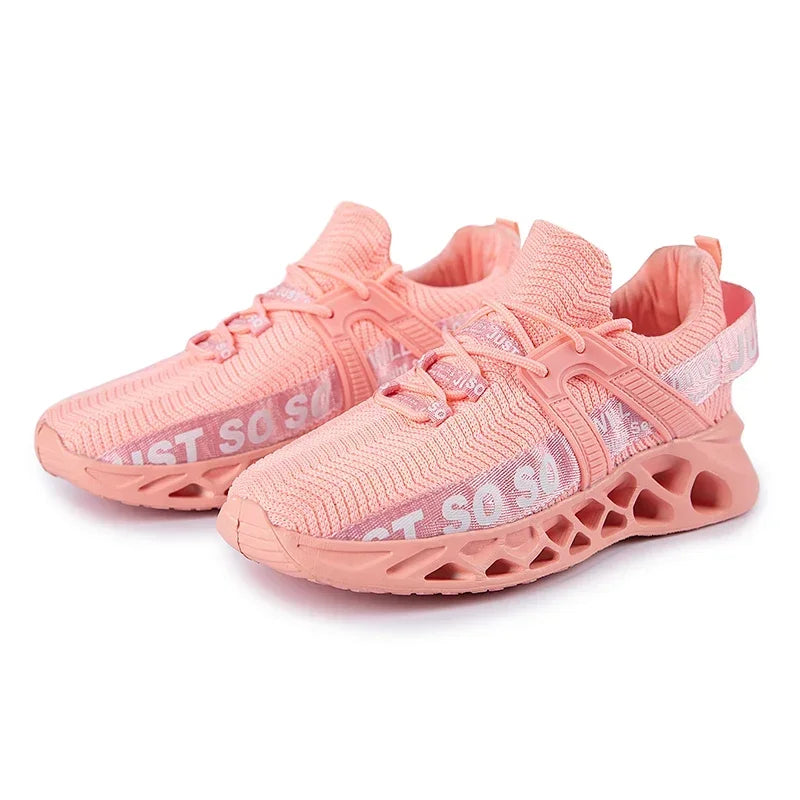Just So So Shoes Outdoor Women Men Sneakers Lightweight Breathable Blade Running Shoes Marathon Athletic Shoes Mesh EU36-48