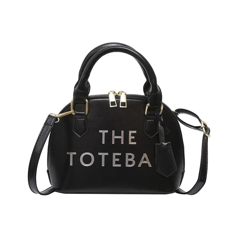 Patent Leather Women's Shoulder Bag 2023 New Letter Fashion Shell Bag Ladies Party Trend High Quality Luxury Designer Handbag
