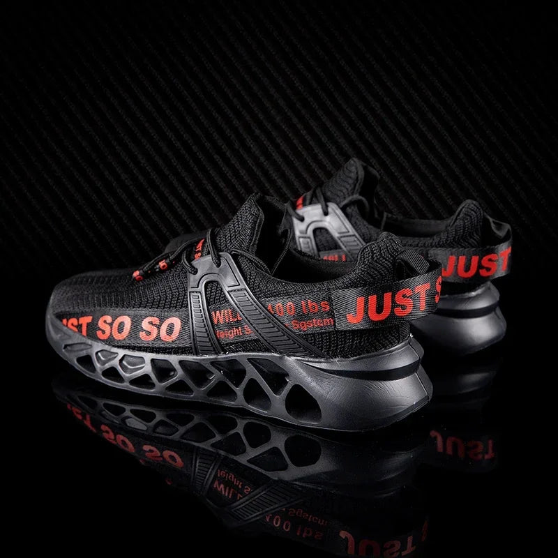 Just So So Shoes Outdoor Women Men Sneakers Lightweight Breathable Blade Running Shoes Marathon Athletic Shoes Mesh EU36-48